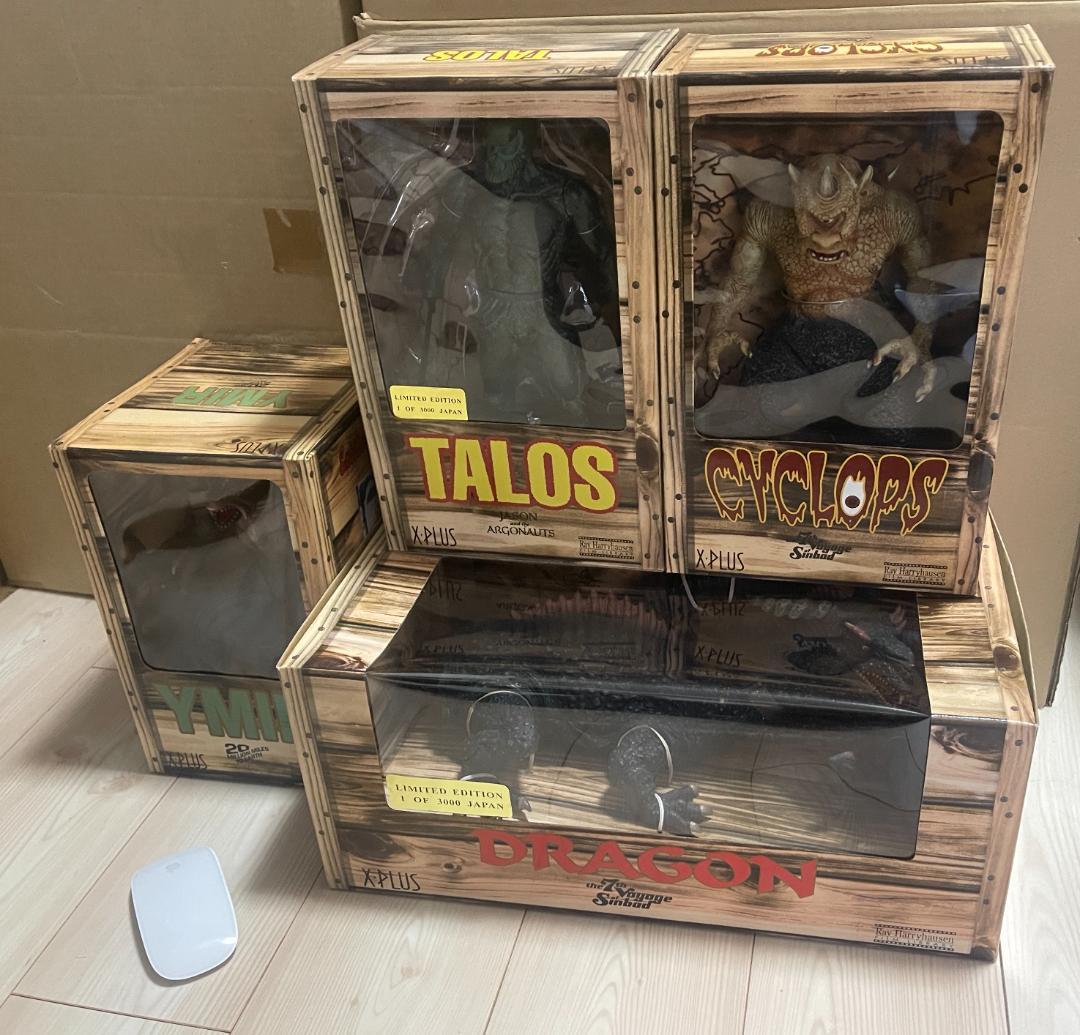 ★新品未開封４種セット X-PLUS ハリーハウゼン ソフビ エクスプラス