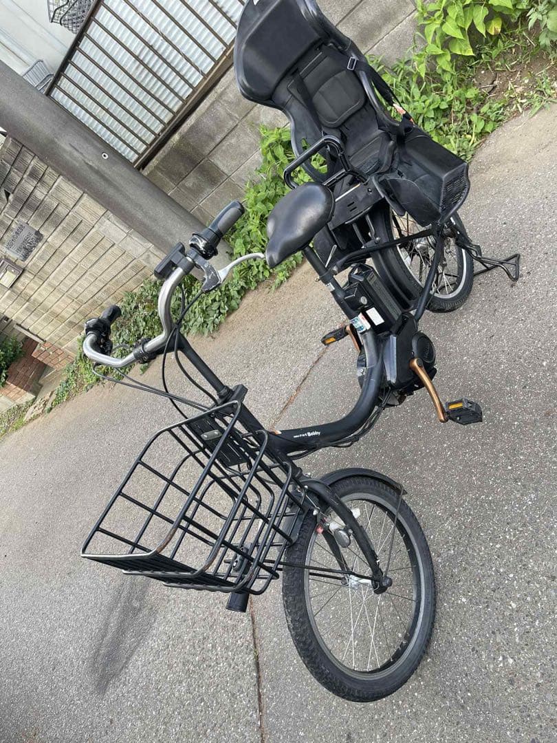 電動アシスト自転車 チャイルドシート付き ブラック