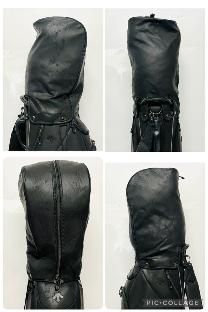 DESCENTE デサント　キャディバッグ　キャディバック　ゴルフバッグ　黒