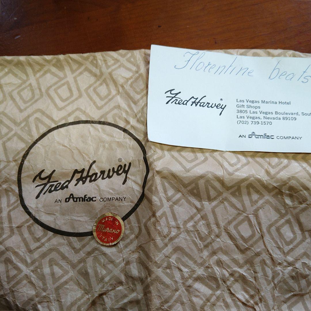 AH94 ムラノガラス製 蓋置 小物入 ジュエリー 飾り物 フリル型 壺型未使用