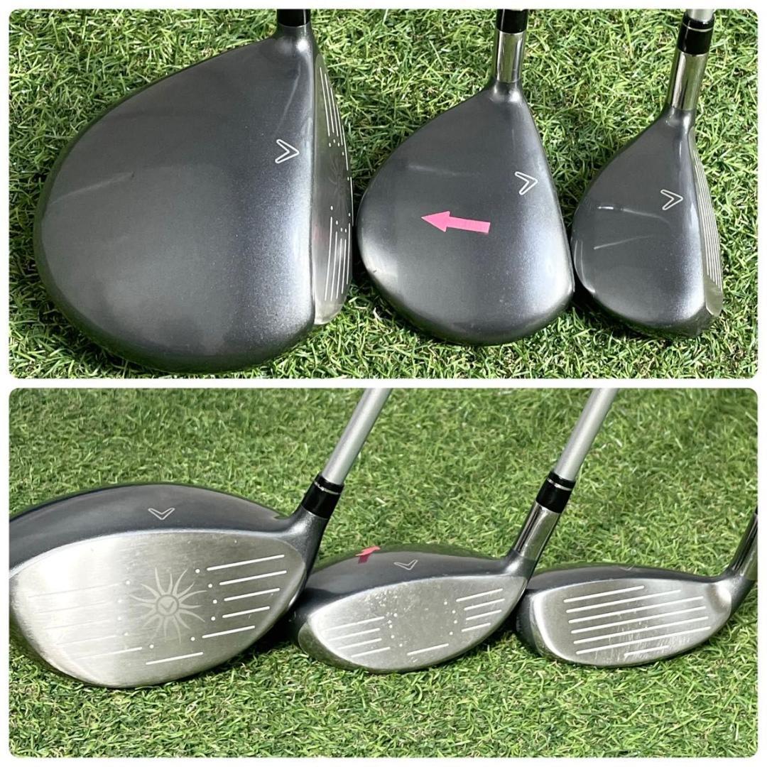 キャロウェイ ソレイユ レディース ゴルフクラブセット 8本 右 L 人気 良品