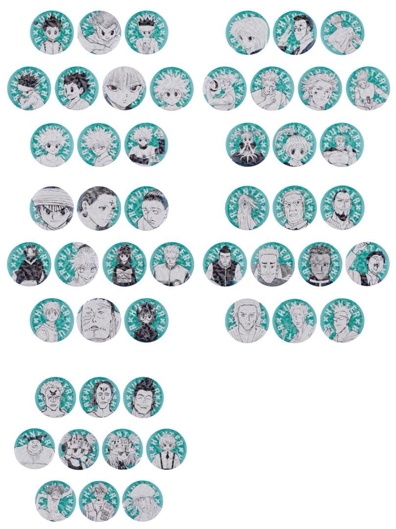 HUNTER×HUNTER オールスター缶バッジ グリードアイランド編 全50個