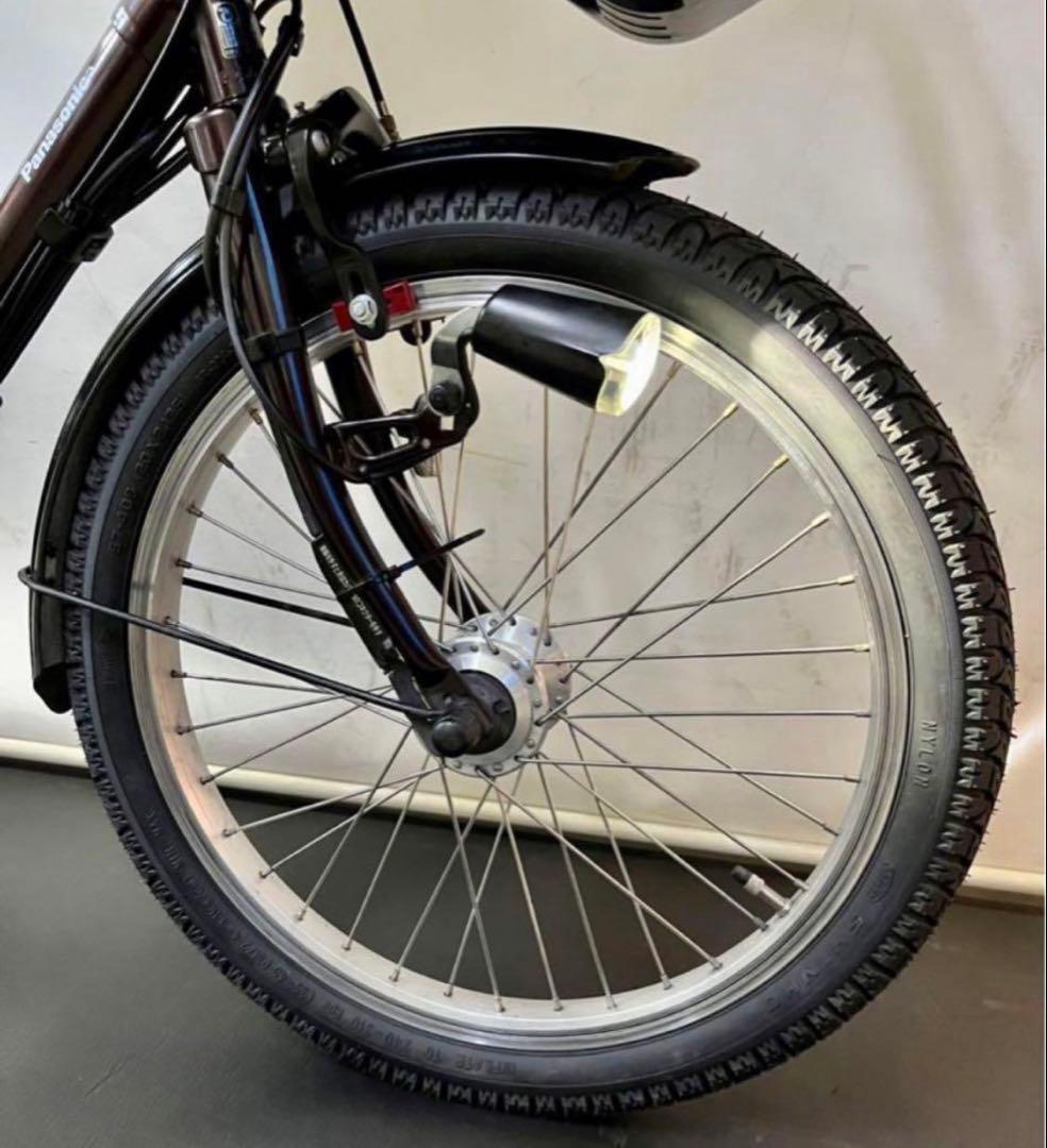 1年保証 送料無料　新型　パナソニック　ギュットミニ　茶色　電動アシスト自転車
