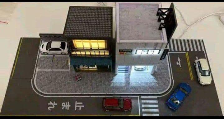 ■1/64【日本の居酒屋➕フォトショップガレージ】新品セット販売/LED照明付