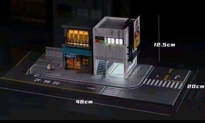 ■1/64【日本の居酒屋➕フォトショップガレージ】新品セット販売/LED照明付