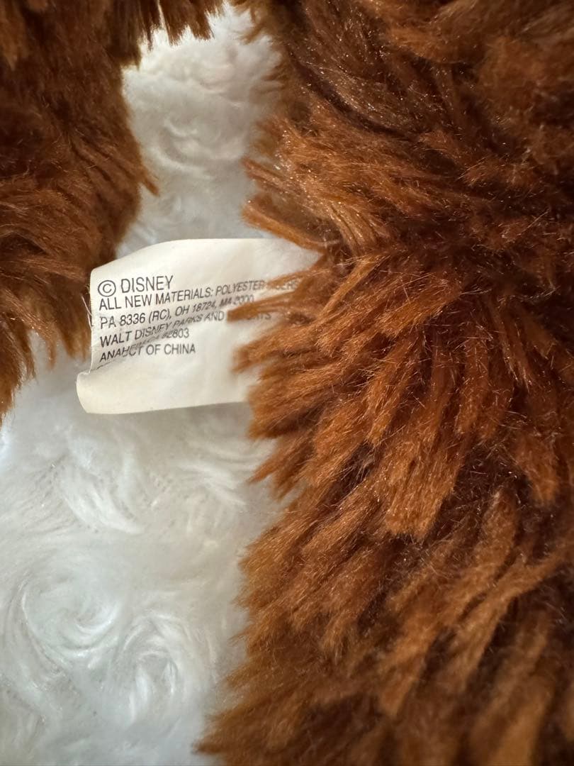 【レア】ディズニーベア　長毛　ダークブラウン　ダッフィー
