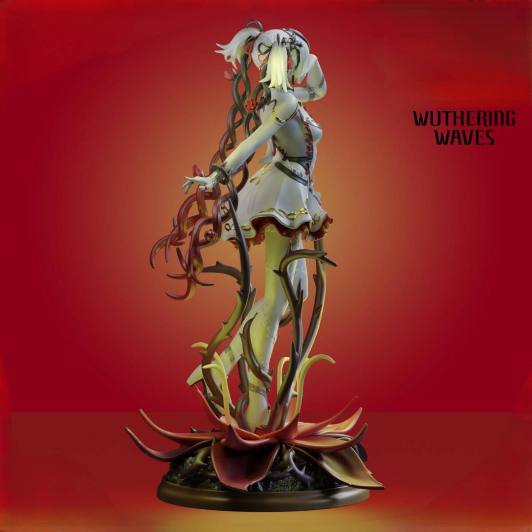 23cm 未塗装未組立　ガレージキット　鳴潮　Wuthering Waves　椿