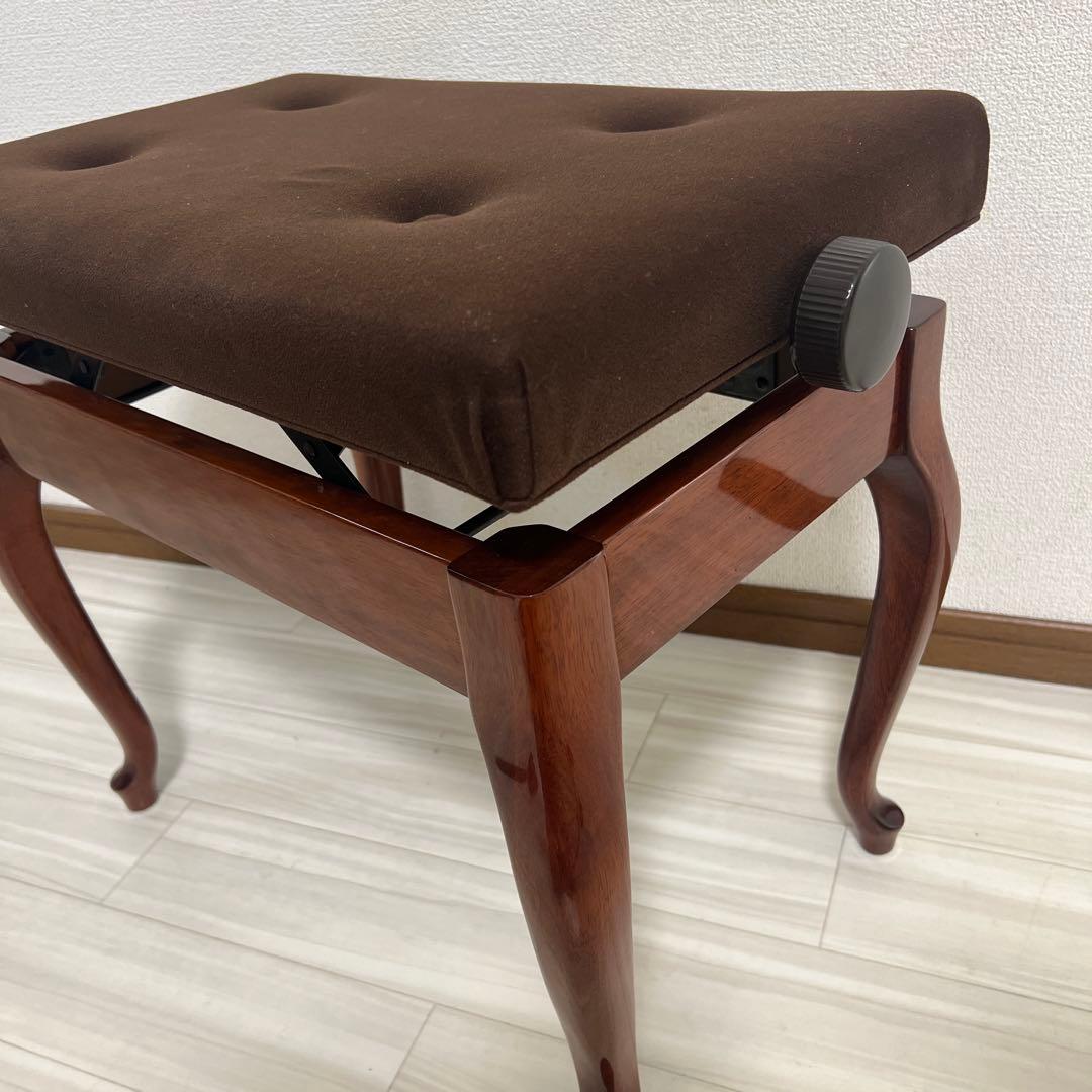 【中古極美品】ヤマハピアノ付属椅子木目猫脚（No50同等品）送料込み