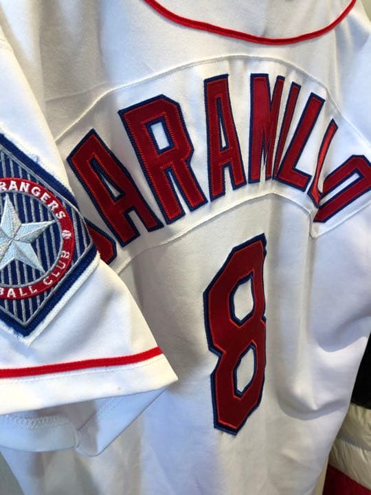 【1月SALE】MLB ジャラミロ実使用ユニフォーム　テキサスレンジャース