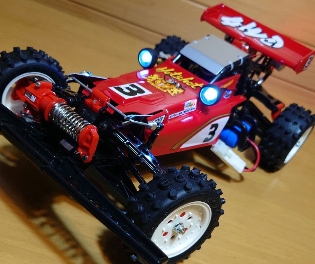 タミヤ完成モデルラジコンXB ホットショットフルセットLEDライト付新品未走行品