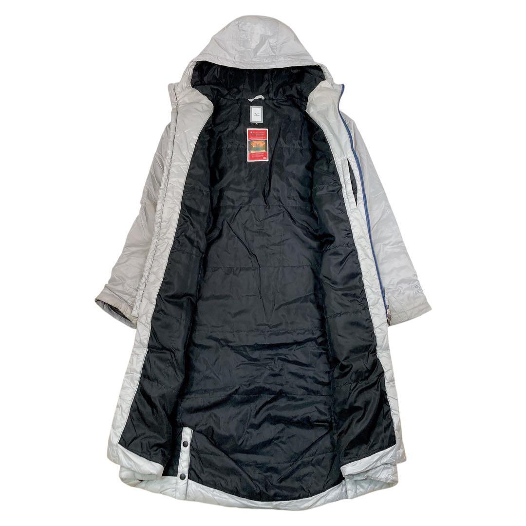 01T467☆ Mizuno ブレスサーモ 中綿 ロング ベンチコート XL