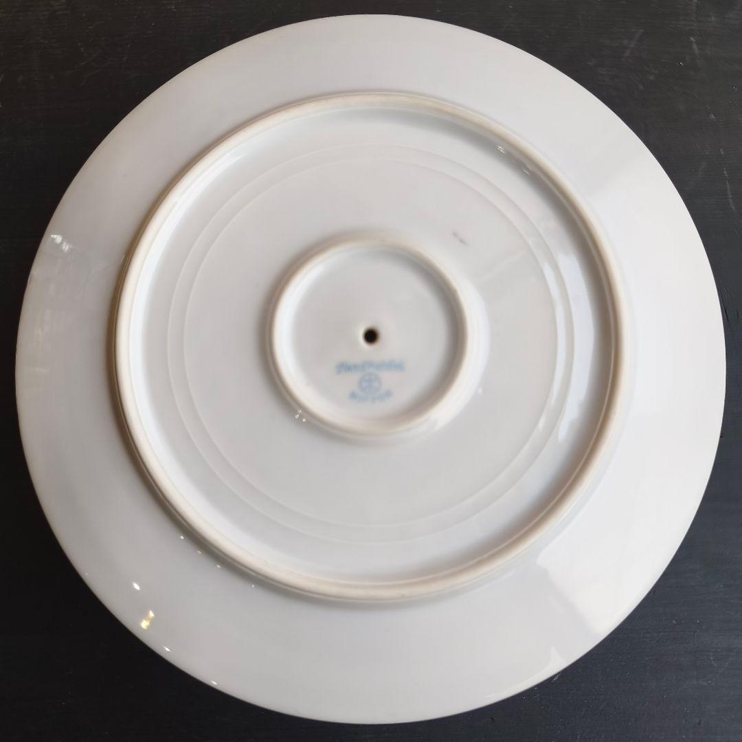 オールドノリタケ アンティーク プレート コンポート 2段 ハンドペイント