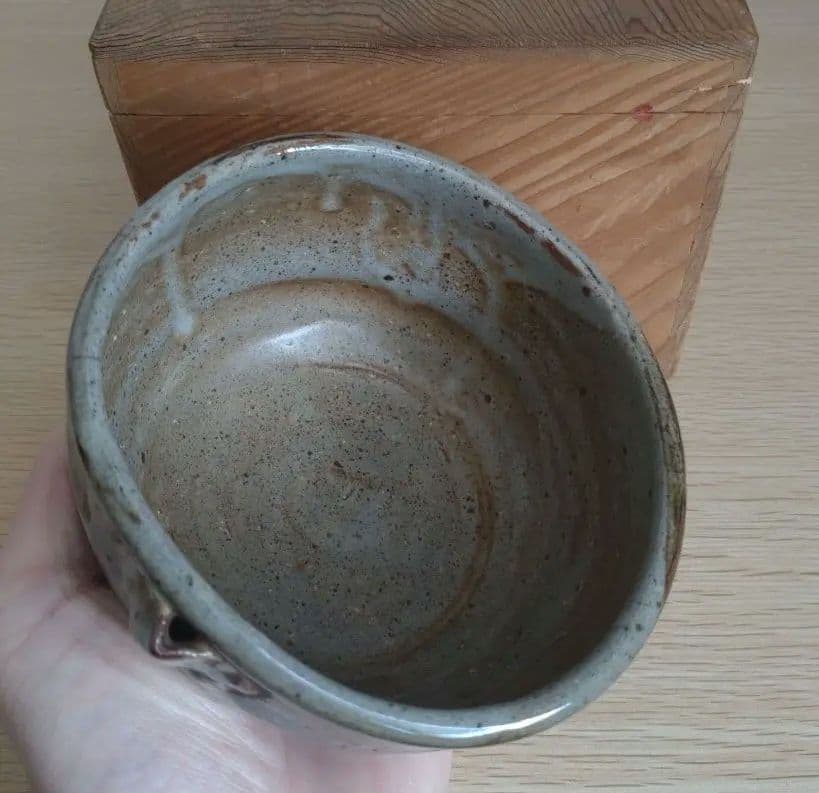 【うぶ品】江戸時代　古唐津　皮鯨　絵唐津　沓形　片口茶碗　ぐい呑　嘴