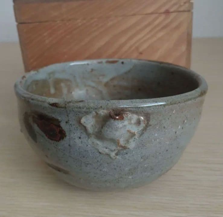 【うぶ品】江戸時代　古唐津　皮鯨　絵唐津　沓形　片口茶碗　ぐい呑　嘴