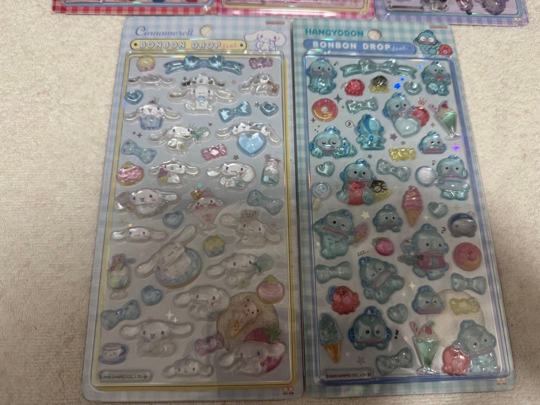 正規品　ボンボンドロップシール　サンリオ第二弾　キティ クロミ シナモン 他計5