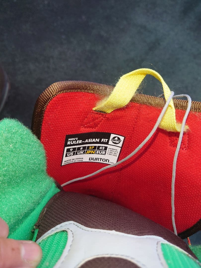 【BURTON】RULER　ASIAN FIT 27cm