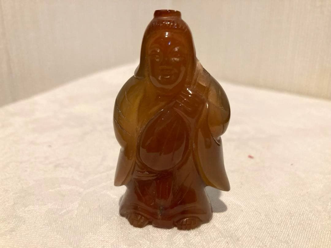 天然石　七福神　台座付き　置物