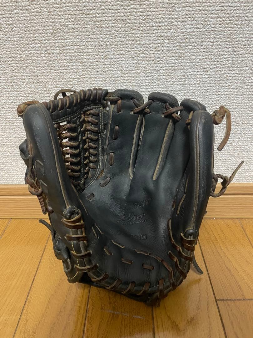 ミズノプロ 硬式 内野手 ブラック キップレザー