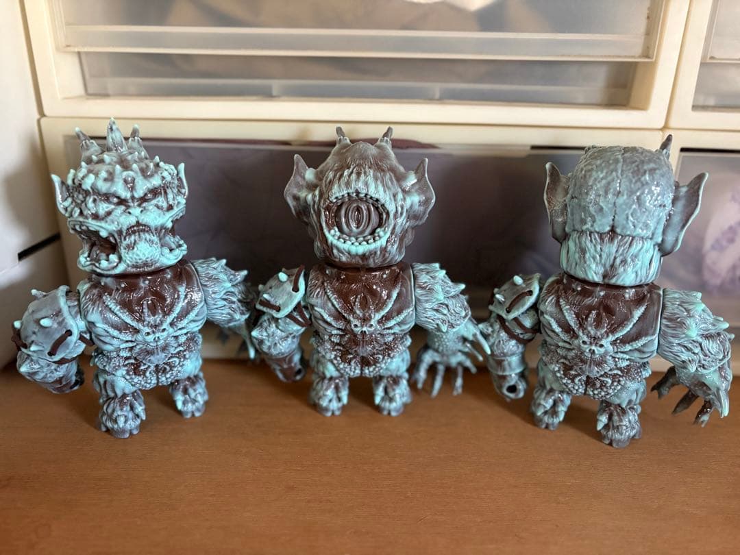 もうこやま　合成魔神　3体セット　ソフビ