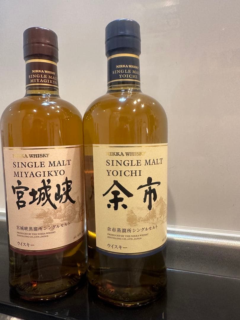 ウイスキー　宮城峡 余市セット