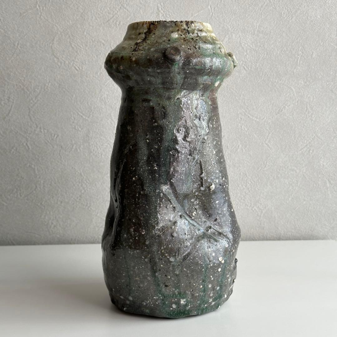 古谷道生 伊賀 花器 伊賀花入 「宙のグラス」共箱