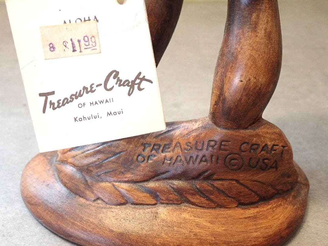 トレジャークラフト 1959年 フラダンス陶器製 2体ペア オールドハワイ