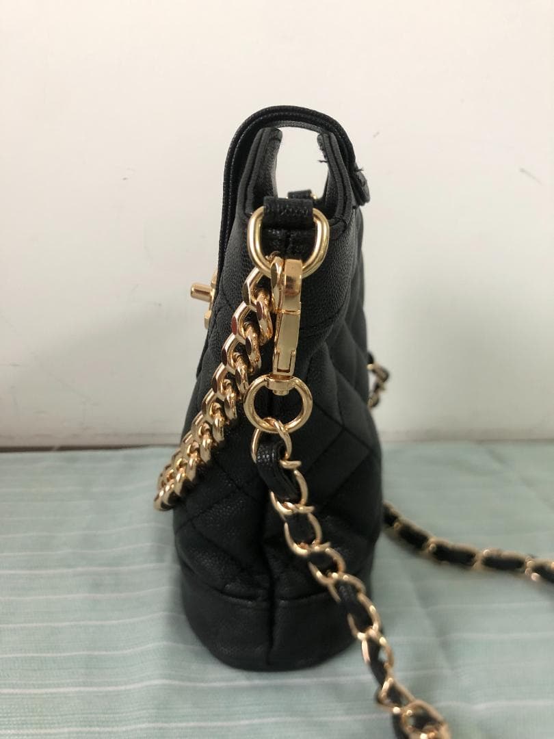 ショルダーバッグ　ノベルティ　ブラック　ポテトフライバッグ　バッグ