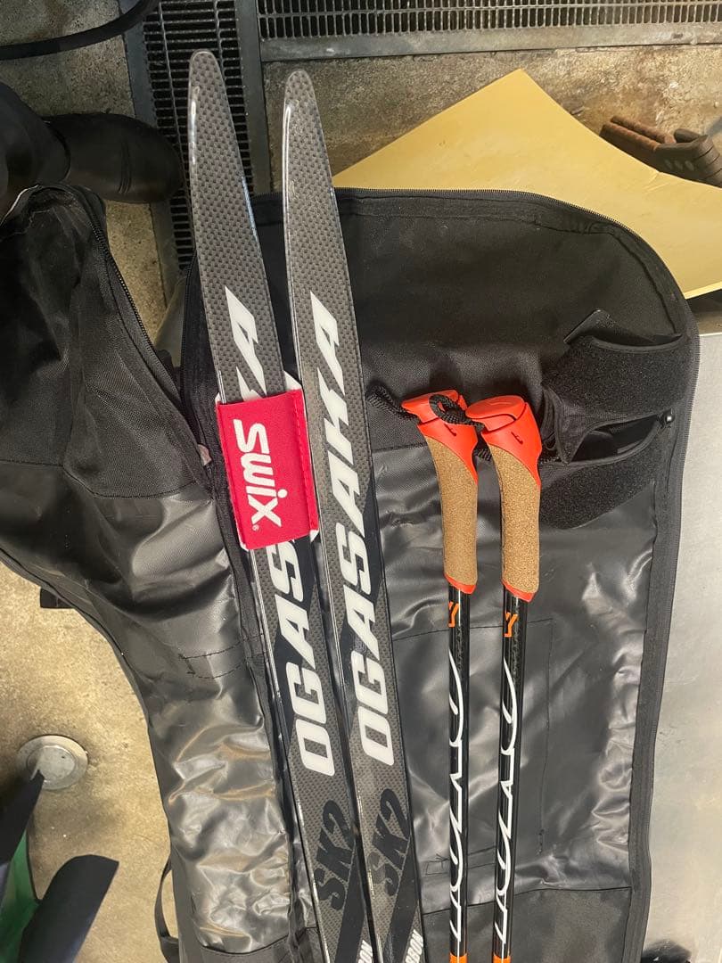 オガサカ　SK2 クロスカントリー　ストック&ケース付き　ほぼ新品