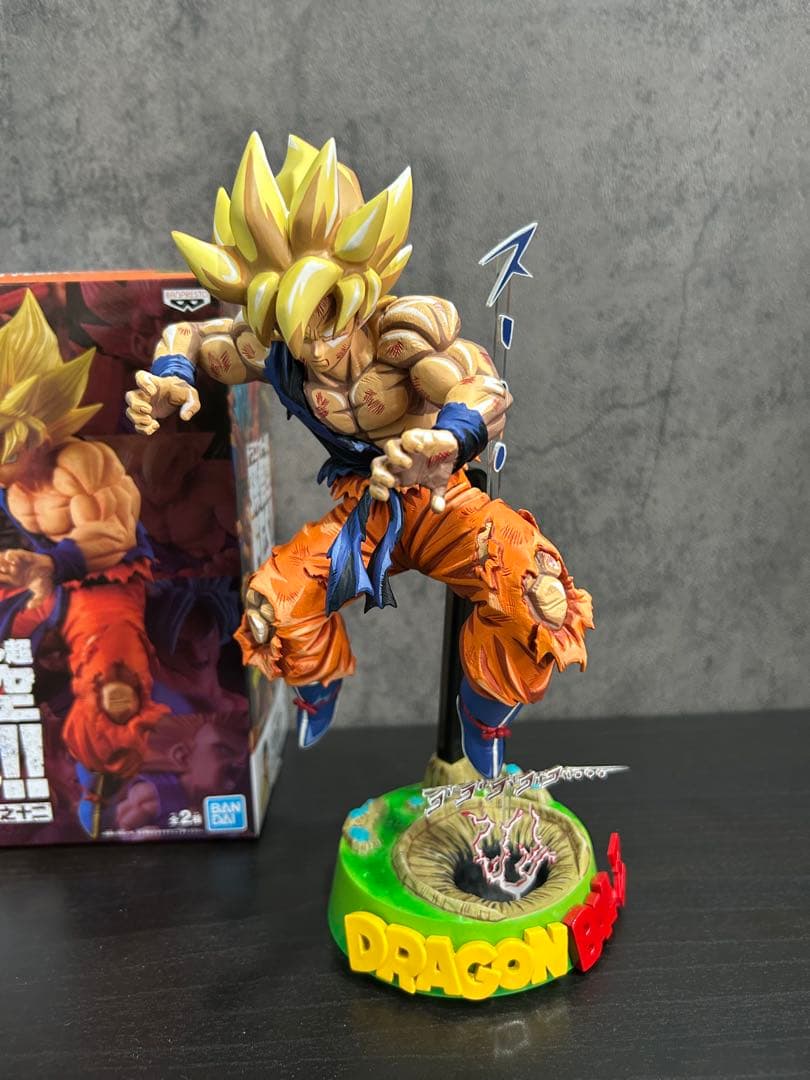 ドラゴンボール　孫悟空リペイントフィギュア　崩壊ナメック星ジオラマ台座付き