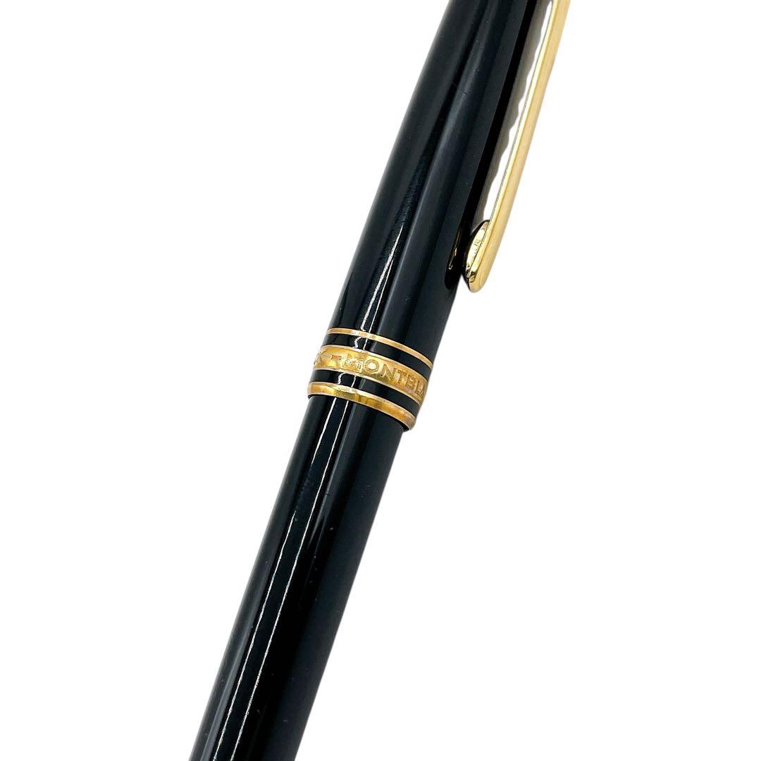 良品 モンブラン マイスターシュテュック 万年筆 黒 ブラック 金 ユニセックス