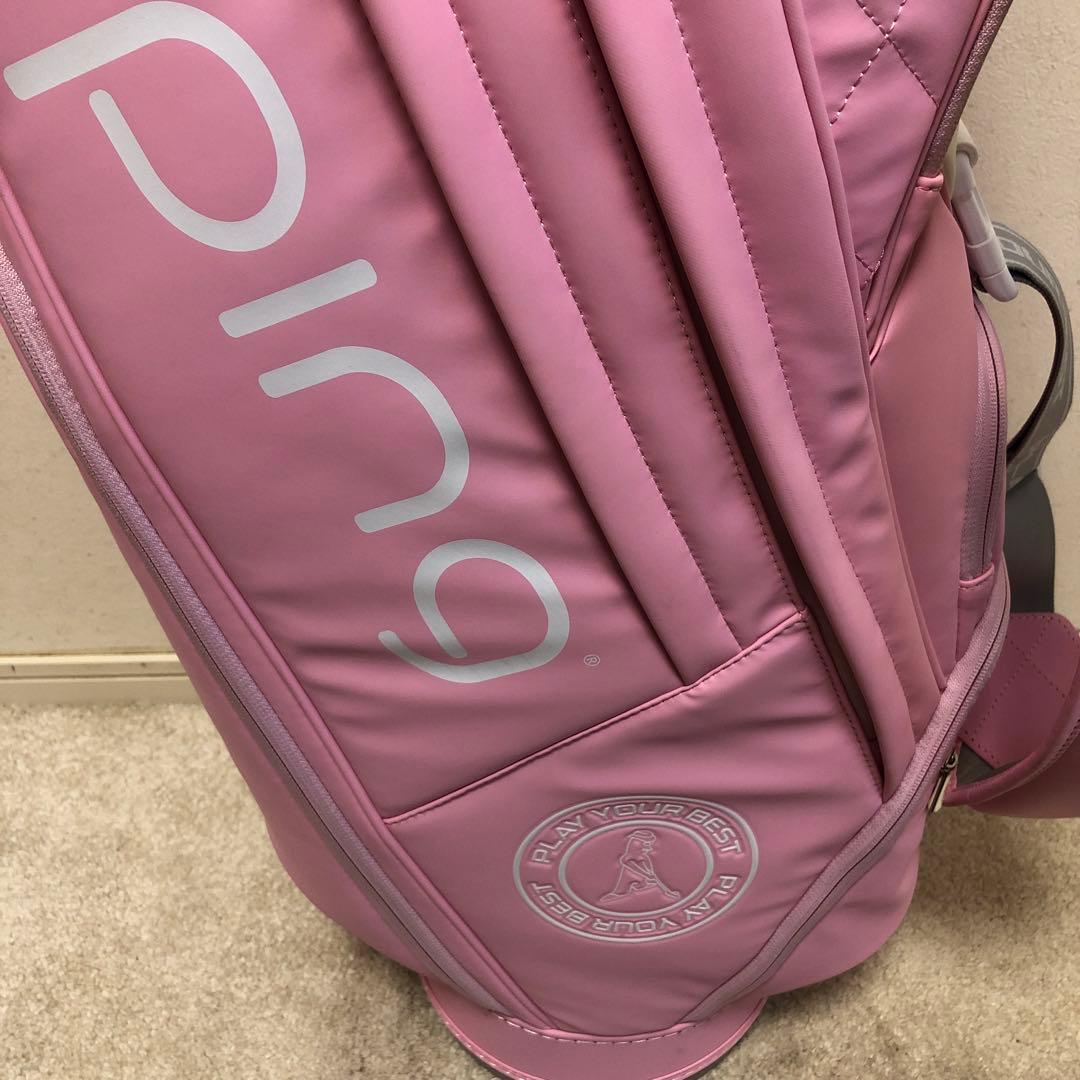 未使用品❗️PING キャディバッグ レディース　ヘッドカバー付き