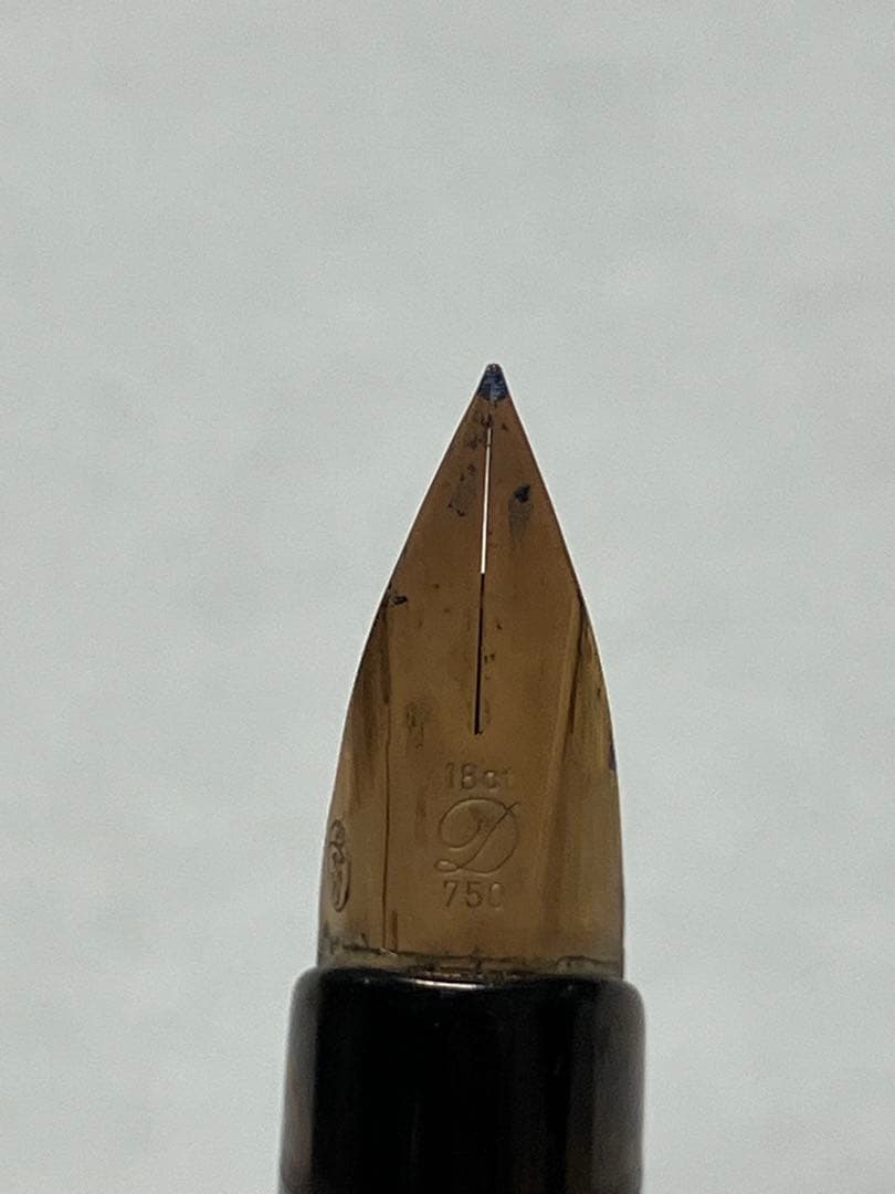 ヴィンテージ　S.T デュポン　万年筆　ペン先18ct 都彰　【12】