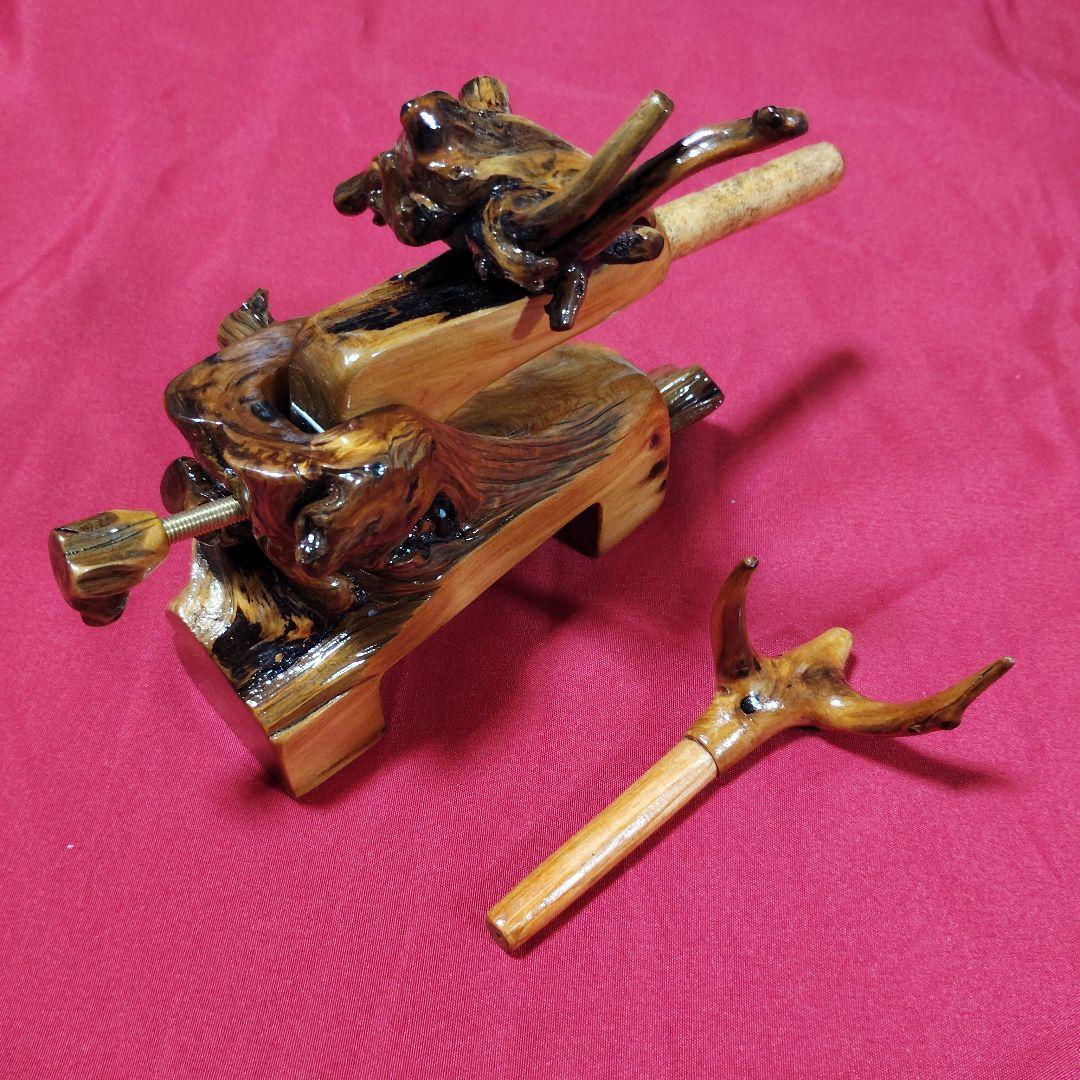 ヘラブナ釣り万力・(師光作)杜松 万力・杜松竿枕・239