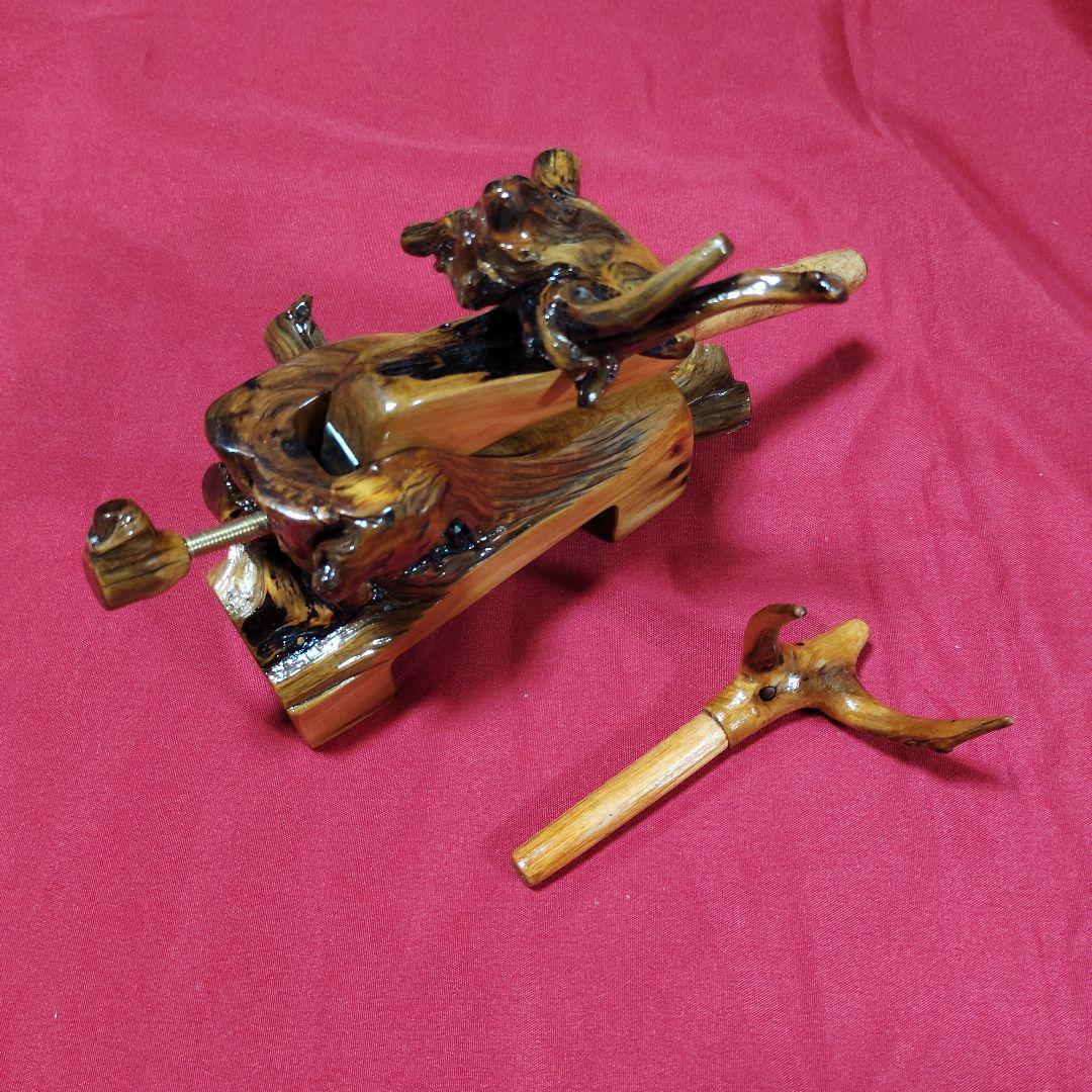 ヘラブナ釣り万力・(師光作)杜松 万力・杜松竿枕・239