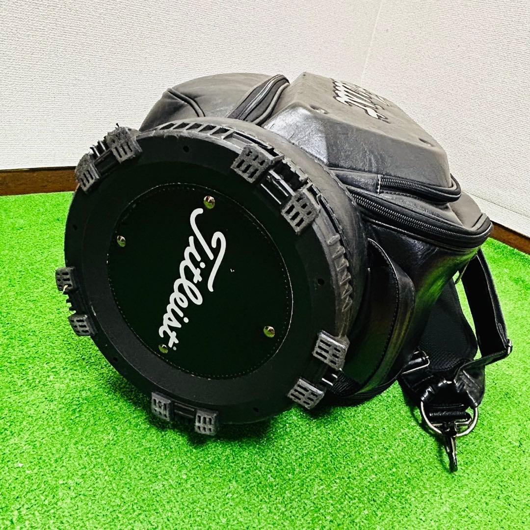 タイトリスト キャディバッグ 9.5型 8分割 3点式 ツアーモデル 黒