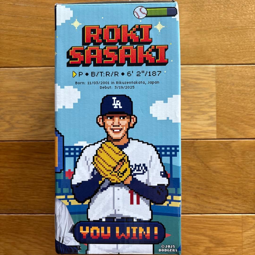 【非売品】球場配布品 佐々木朗希 ドジャースボブルヘッドMLBフィギュア