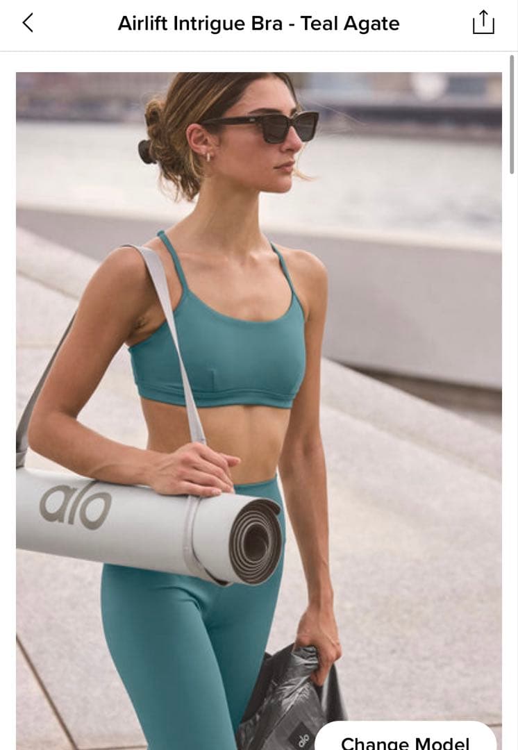 Alo Yoga アロー ヨガ レギンス Teal Agate S