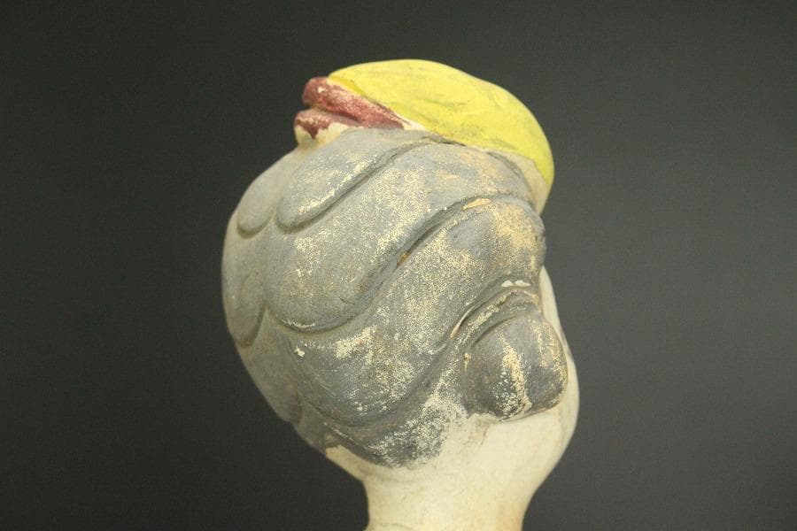 中国美術 三彩 女人 俑 高39.5cm(LC329)