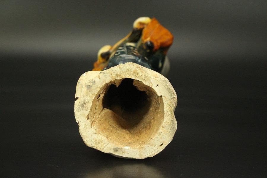 中国美術 三彩 女人 俑 高39.5cm(LC329)