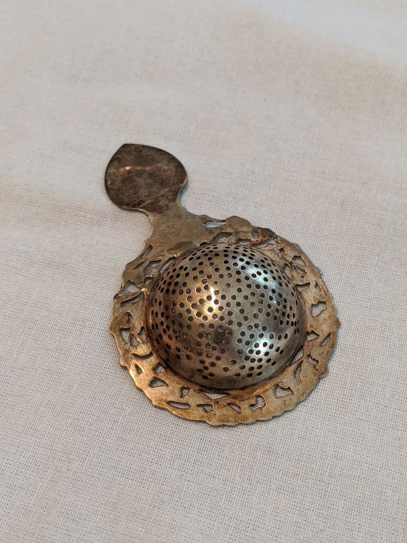 ティー ストレーナー シルバー アンティーク 銀製 茶こし