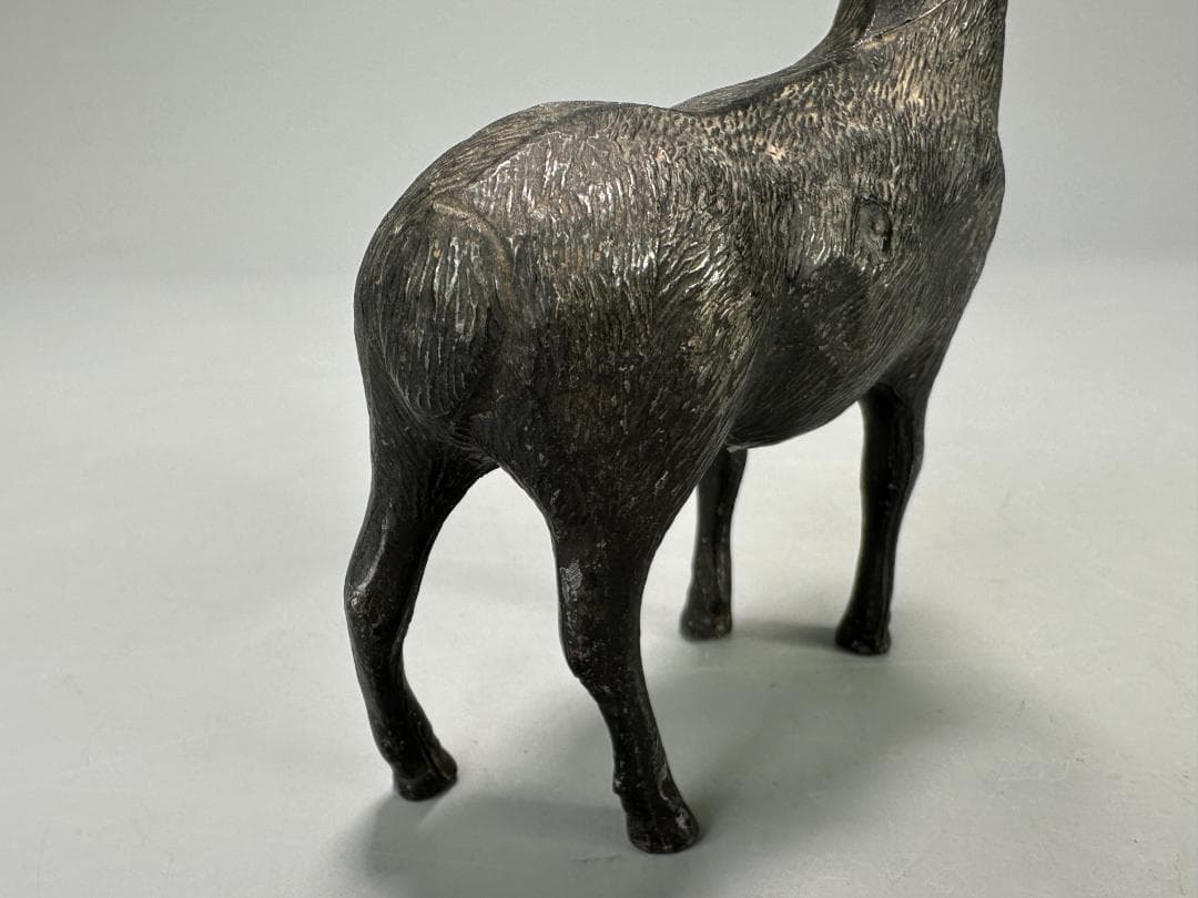 置物　鹿像　銅製　縁起物