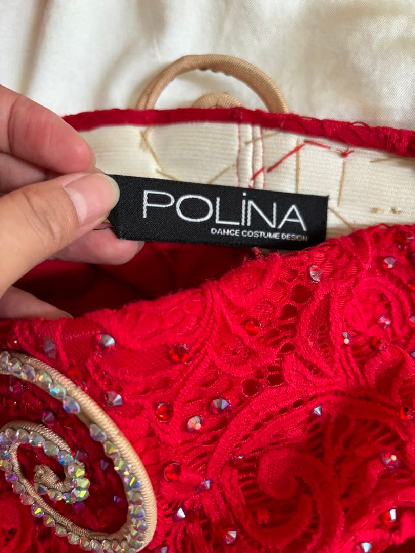 POLINA ベリーダンスセットアップ レッド