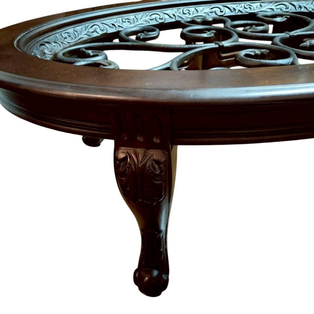 アシュレイ Ashley アンティーク ガラステーブル 家具