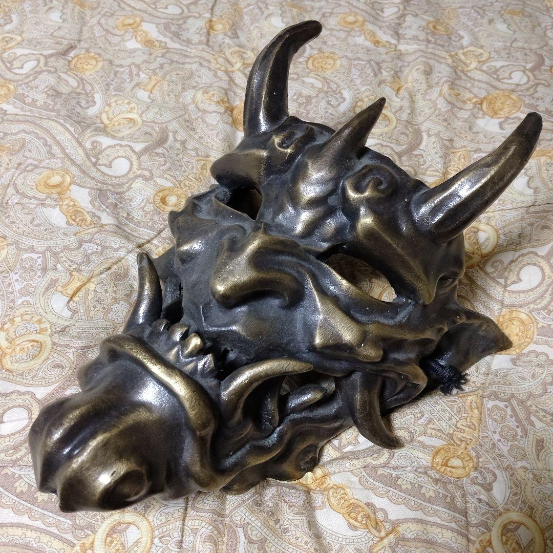 般若•鬼の顔マスク真鍮製