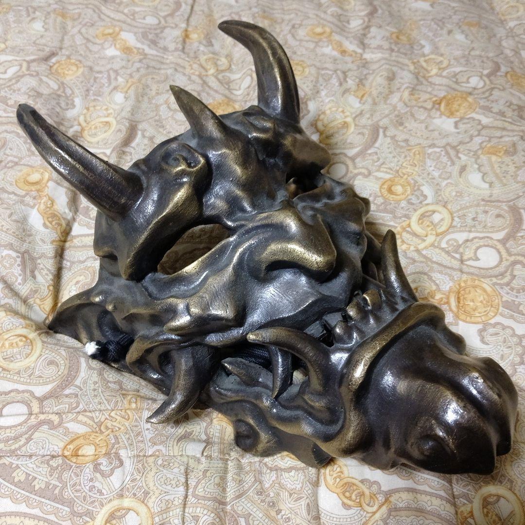 般若•鬼の顔マスク真鍮製