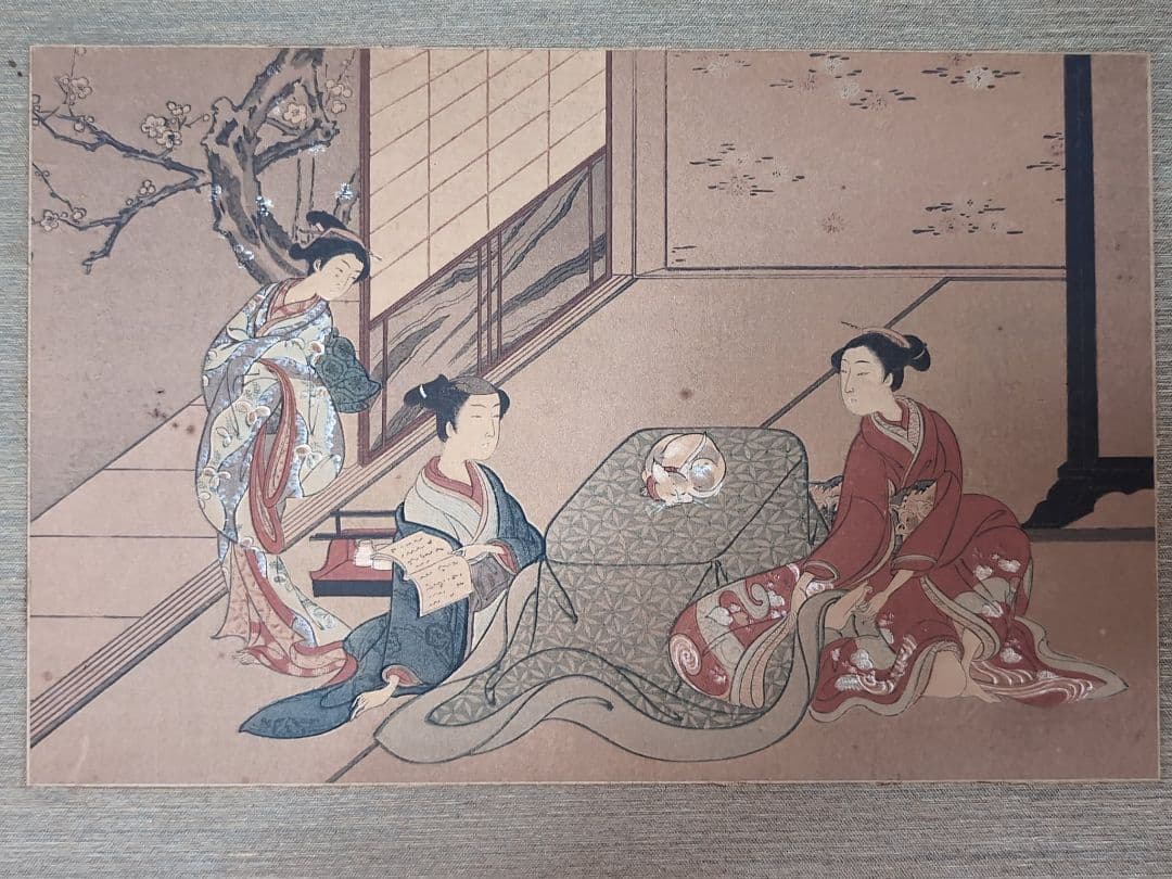 ・ 鈴木春信 ・炬燵の二美人