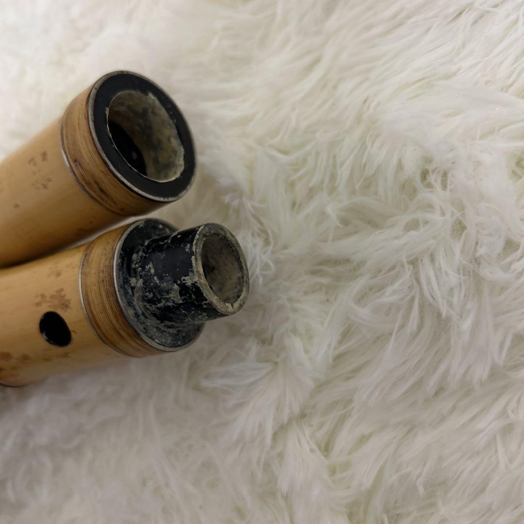 【希少品】尺八本体 58cm 倫童銘ニ印　1.9尺　竹製