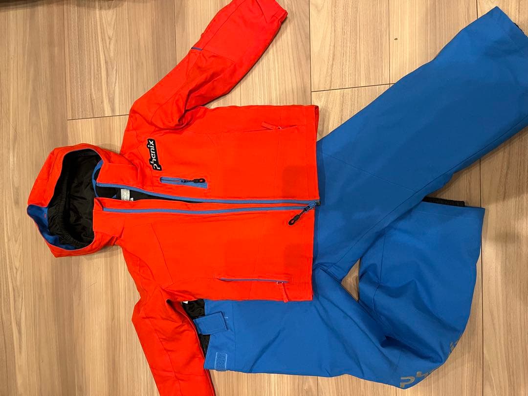 Phenix スキーウェアセット 子ども用 オレンジ青