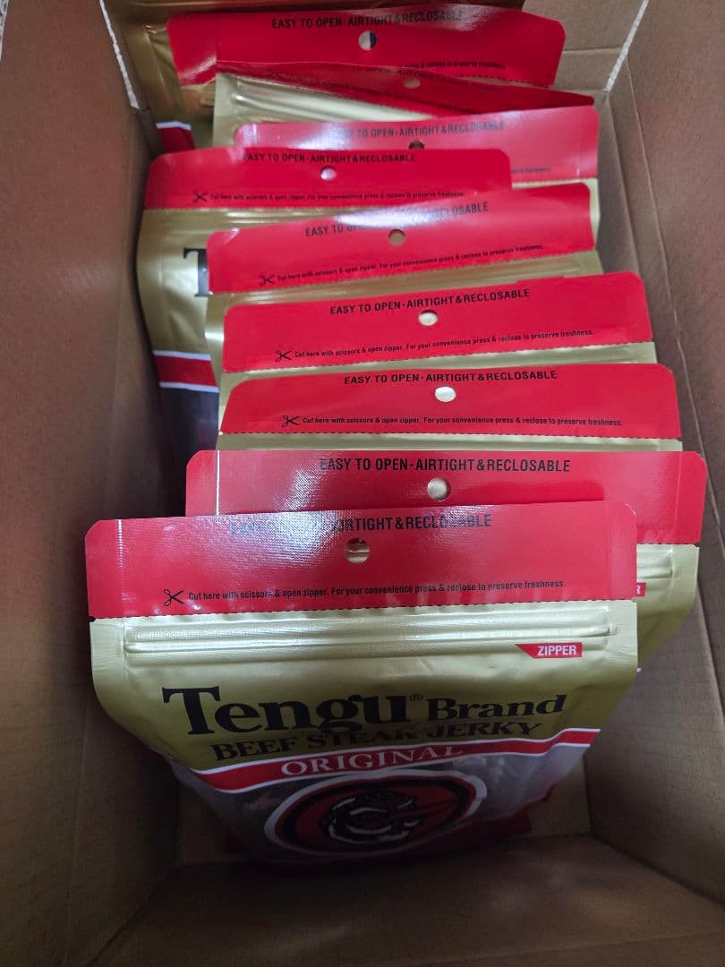 Tengu Brand Beef Steak Jerky 10袋セット