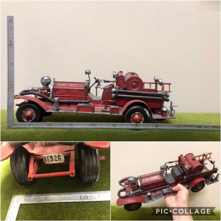 USA製 ブリキ 特大消防車
